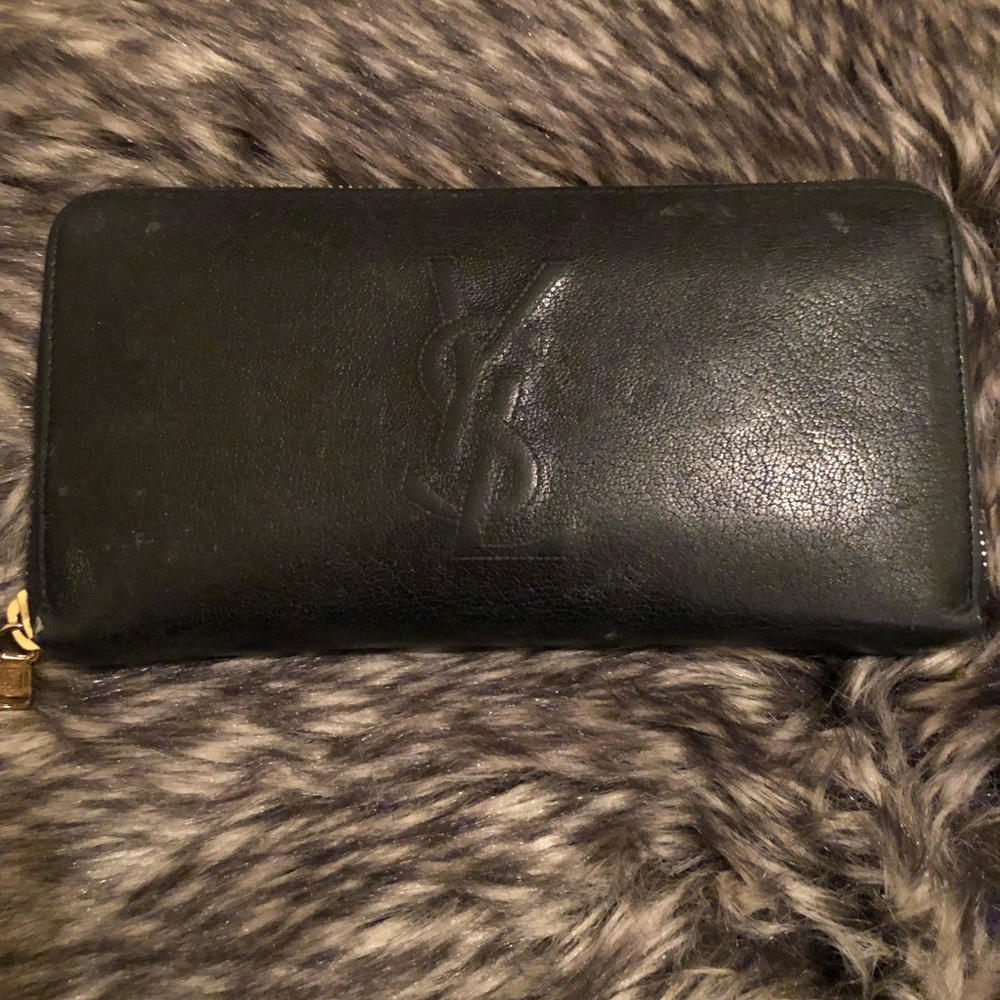 YSL Zip Around Long Wallet
